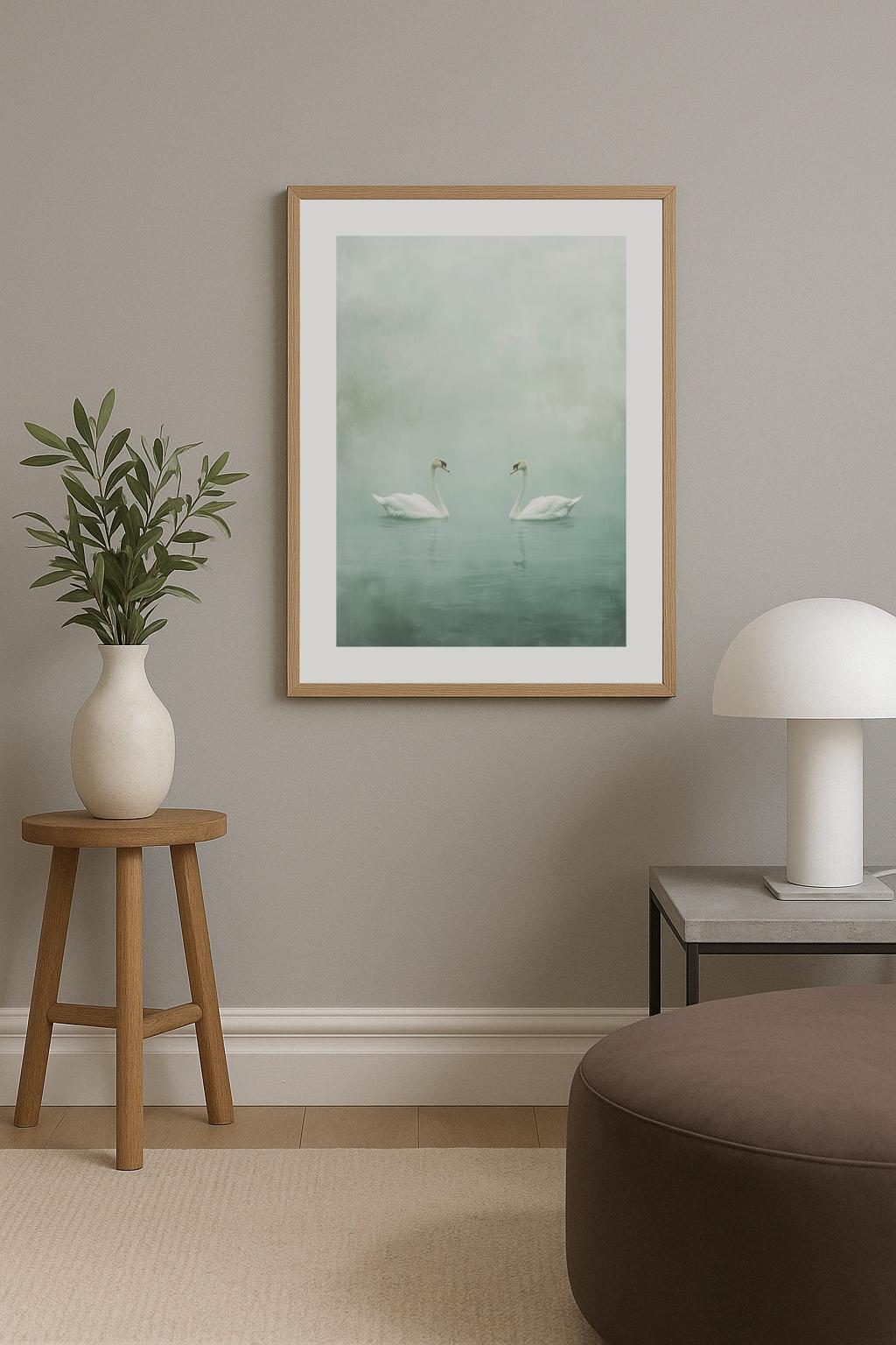 Serene Swans Poster