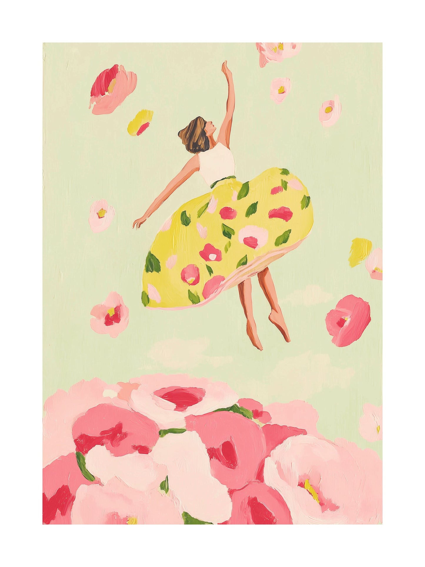 Poster of lime slices and peels on striped fabric