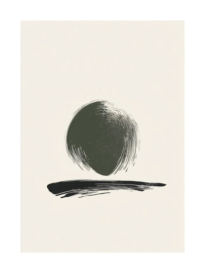 bold color block decorative wall art - modern poster for home or office