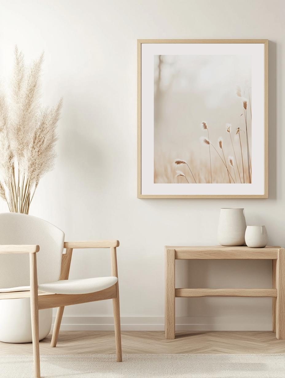 Sunny Reeds Minimalist Poster