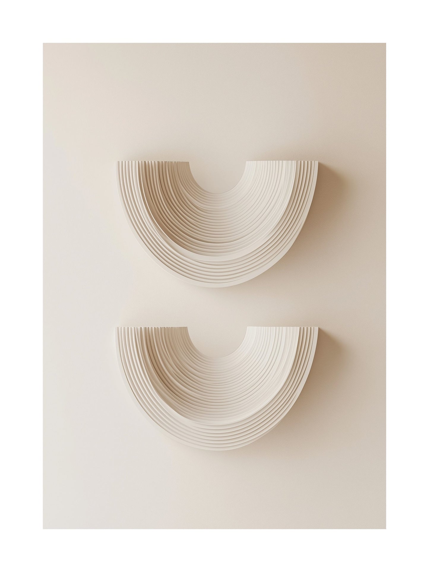 layered serenity decorative wall art - modern poster for home or office