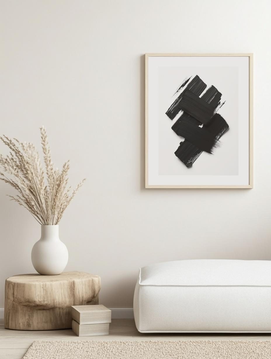 Abstract Brush Strokes Poster