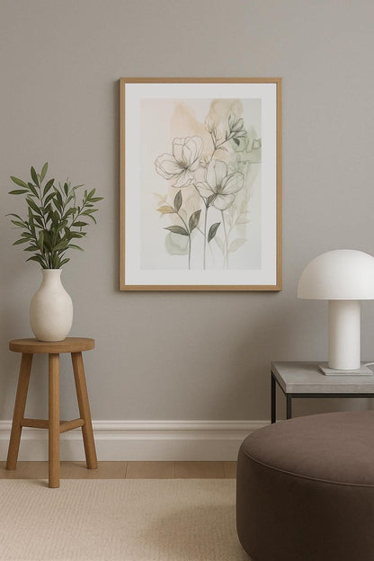 Line Art Elegance Poster