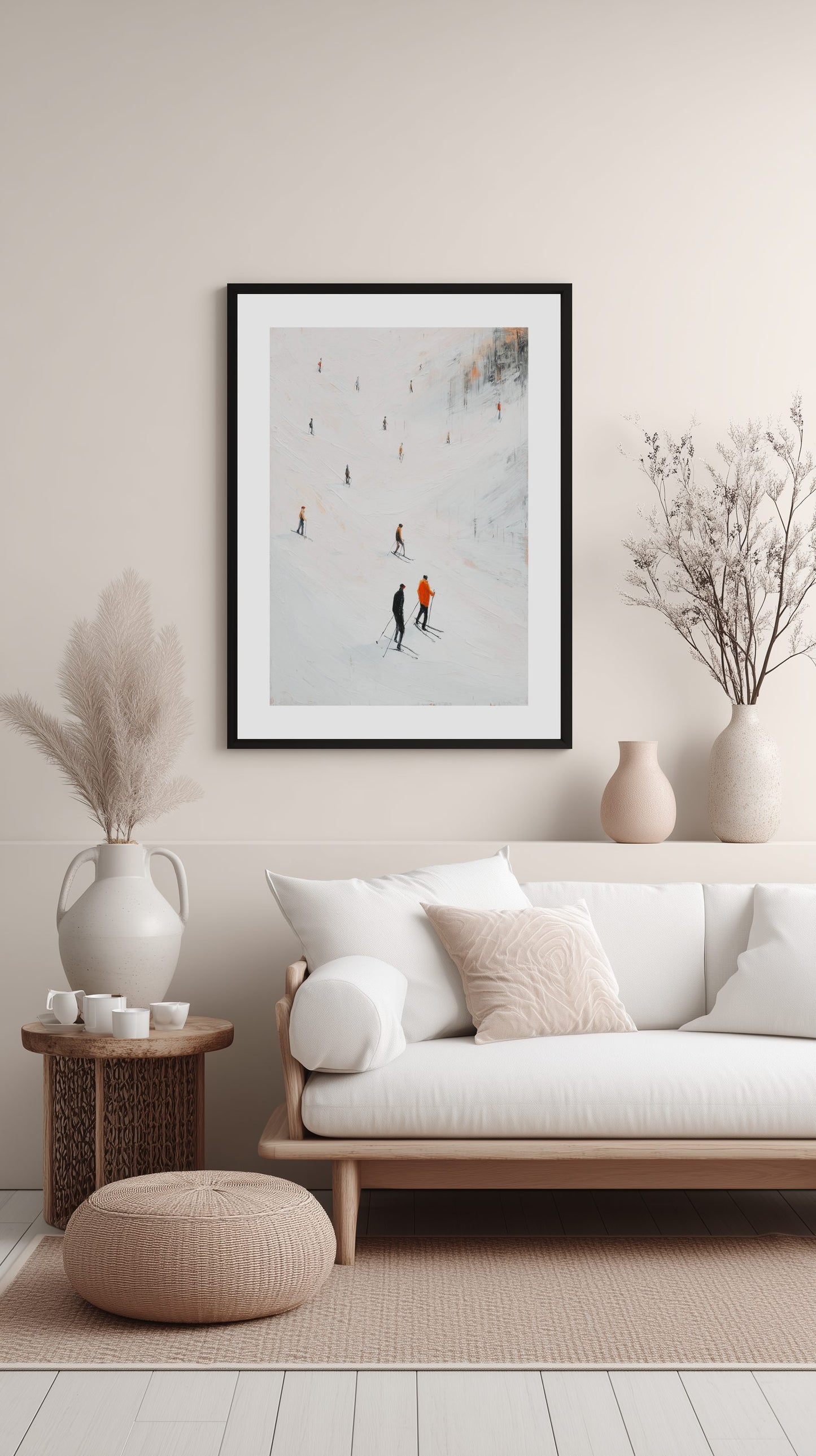 Skiers on the Slope Poster