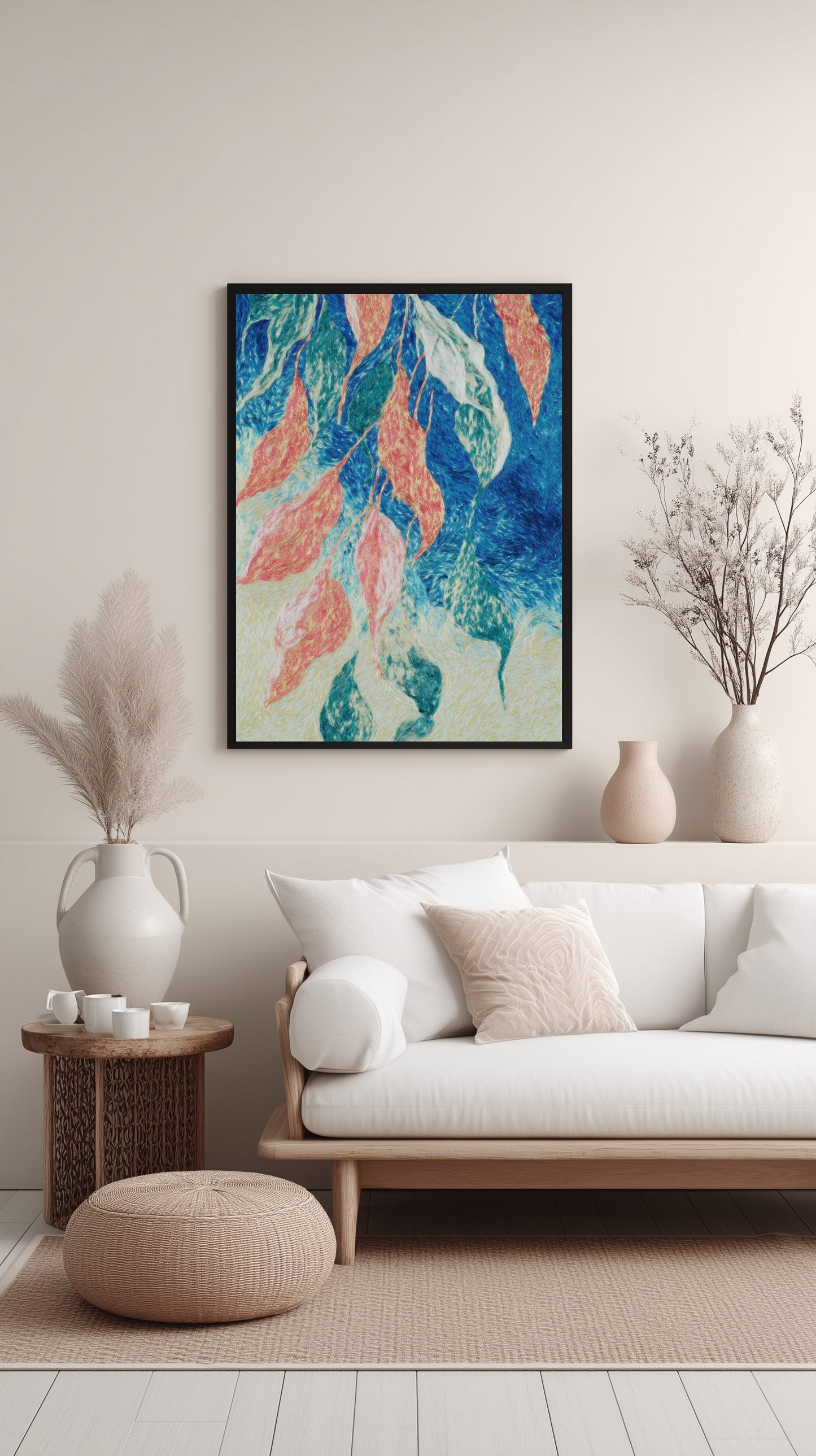 Dancing Leaves Harmony Poster