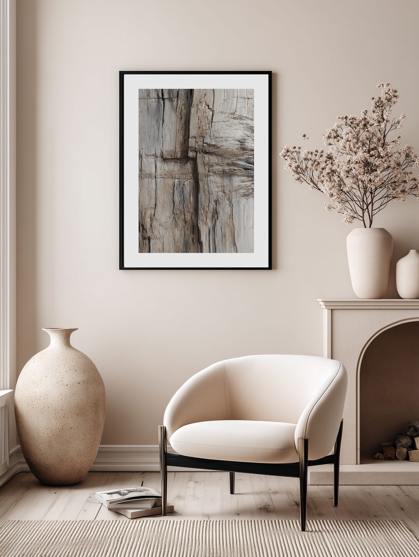 Rustic Wood Grain Detail Poster