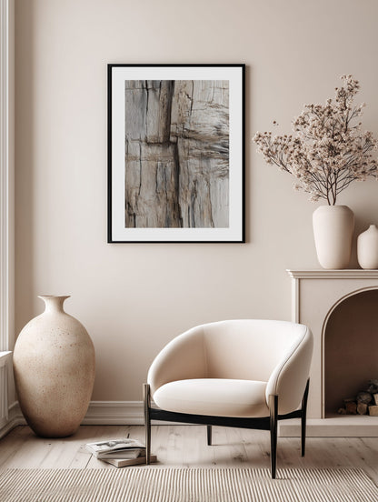 Rustic Wood Grain Detail Poster