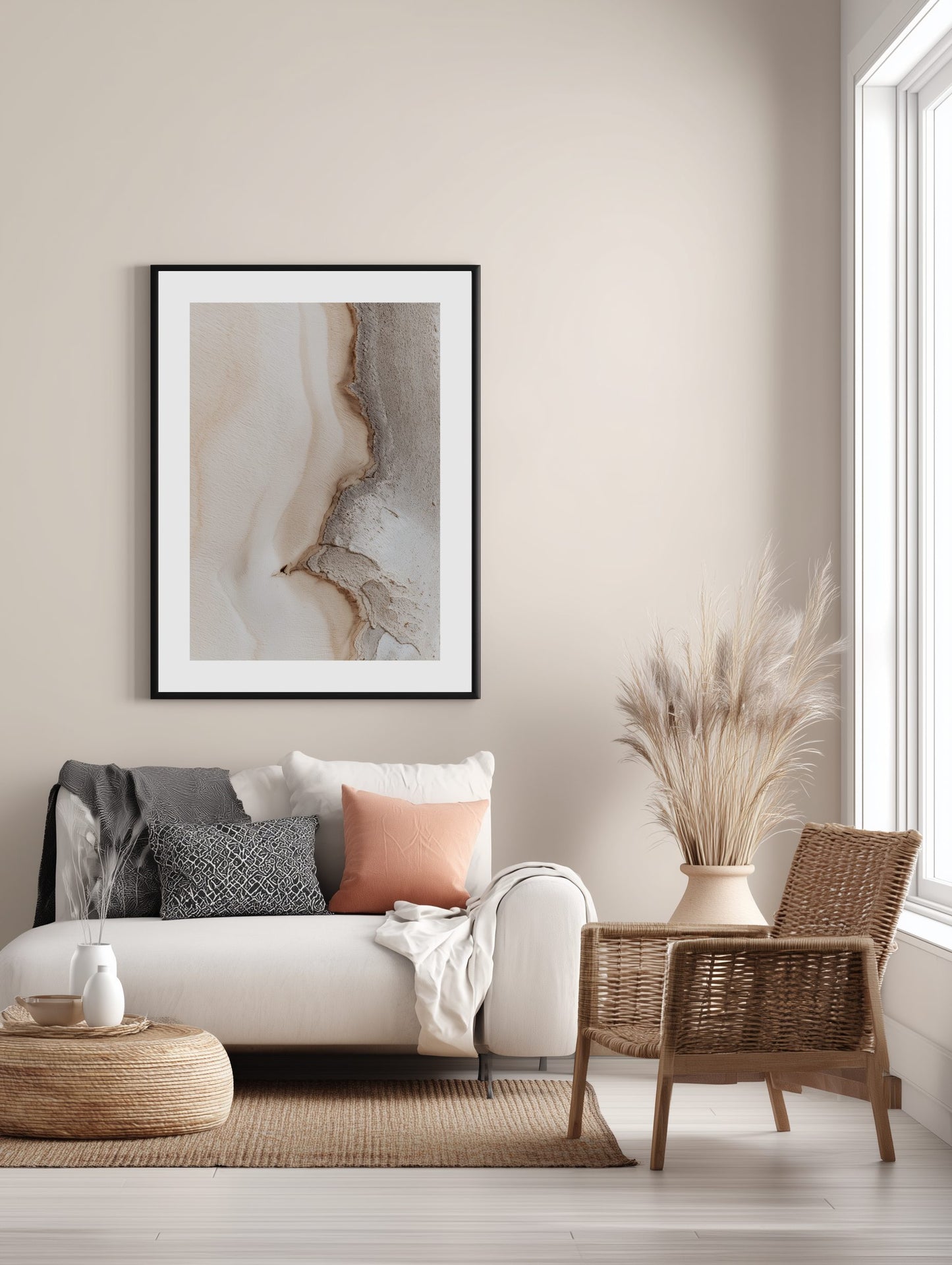 Abstract Plaster Texture Poster