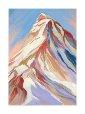 Dreamy Mountain Peaks Poster