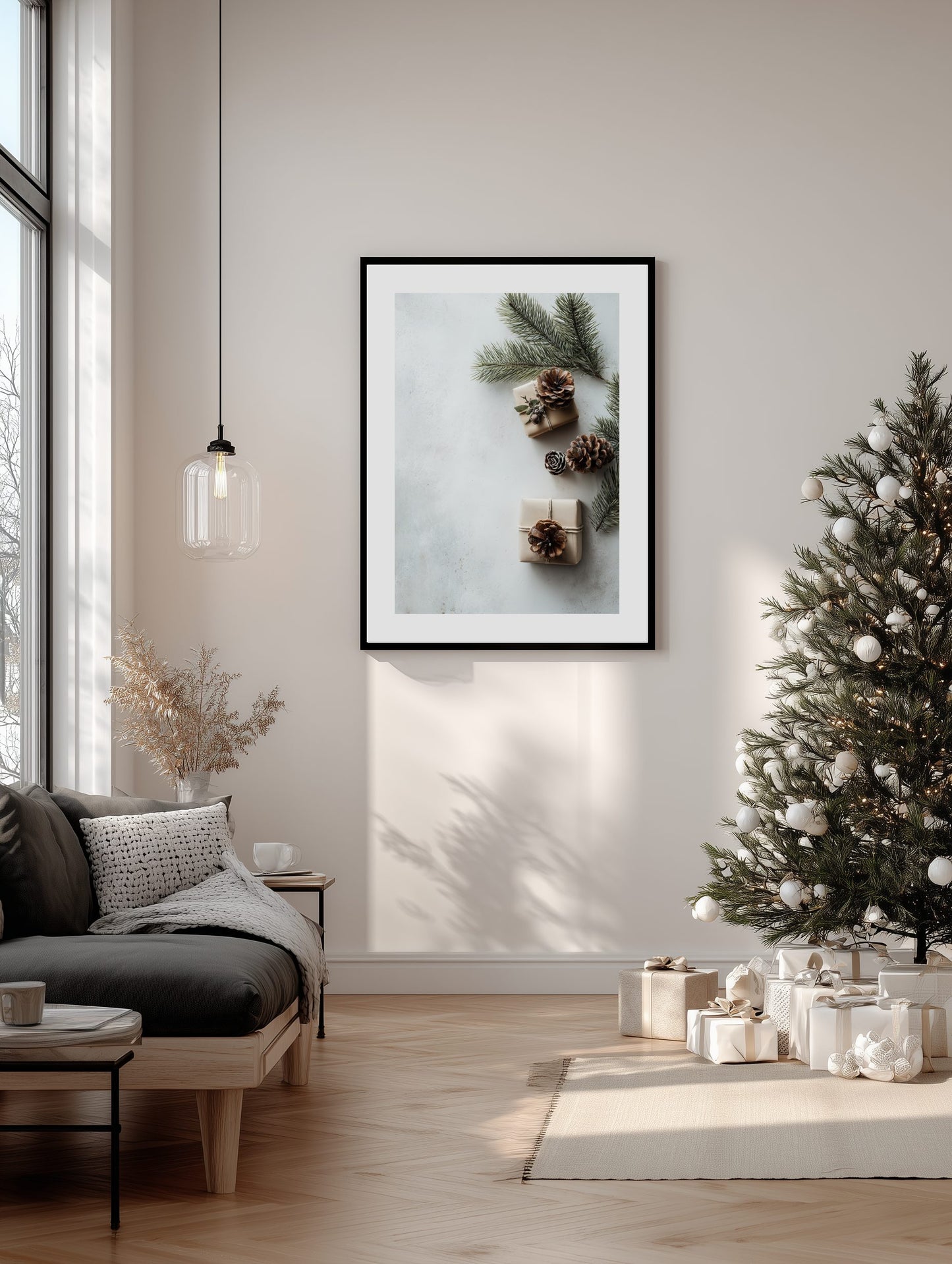 Pinecone Gift Arrangement Poster
