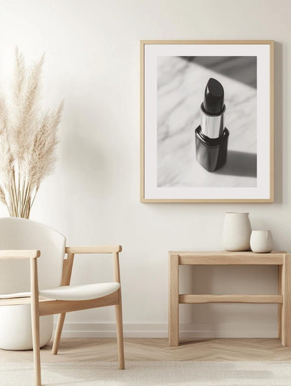 Monochrome Lipstick Poster