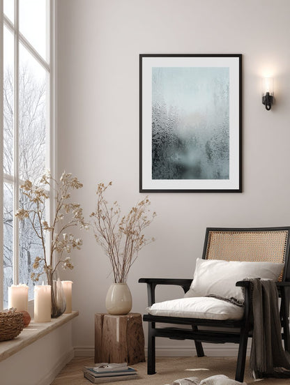 Frozen Glass Texture Poster