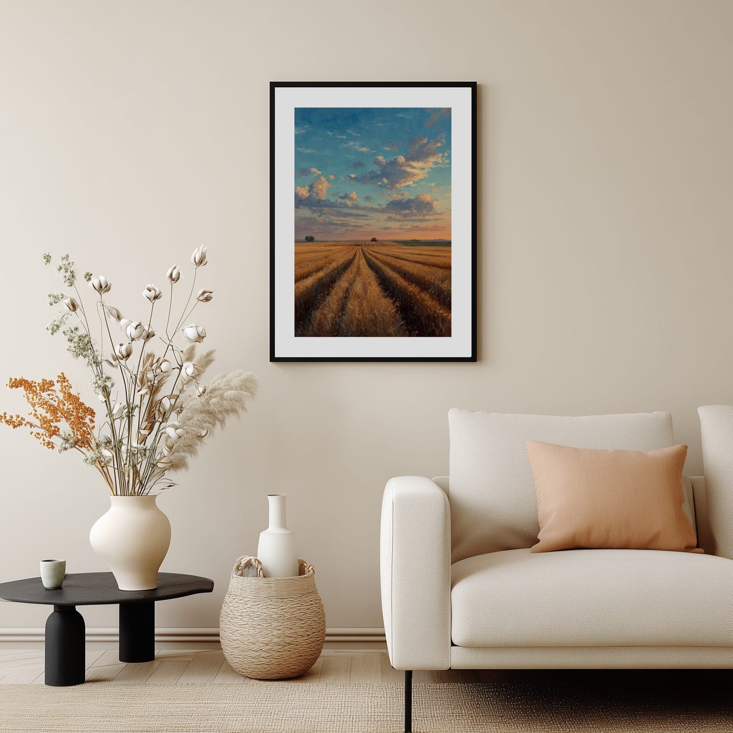 Golden Wheat Field Poster