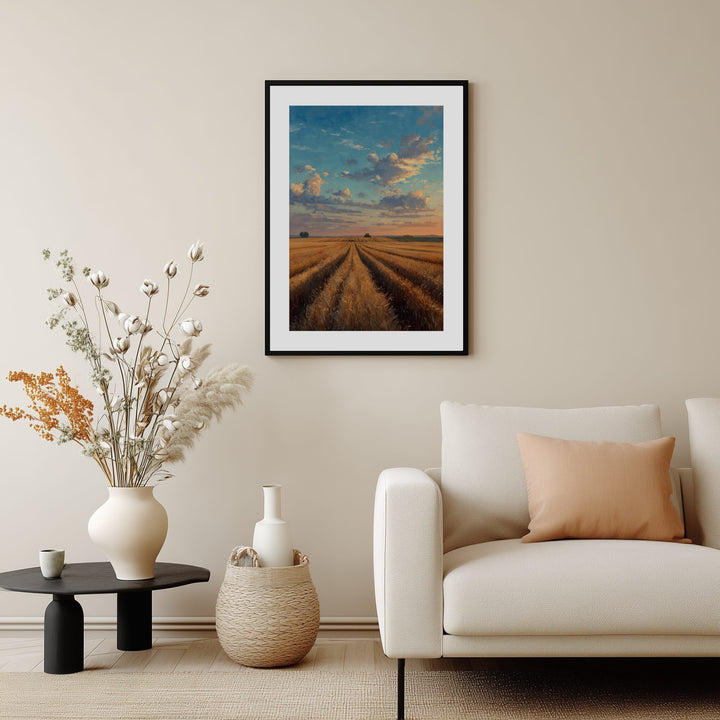 Golden Wheat Field Poster