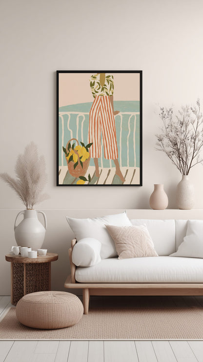 Balcony Lemon View Poster