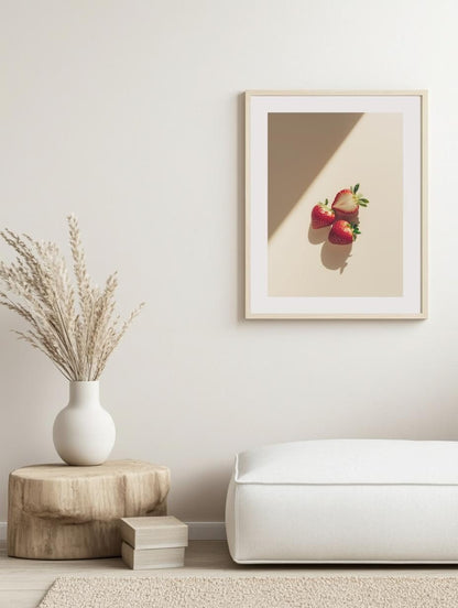 Fresh Strawberries Close-Up Poster