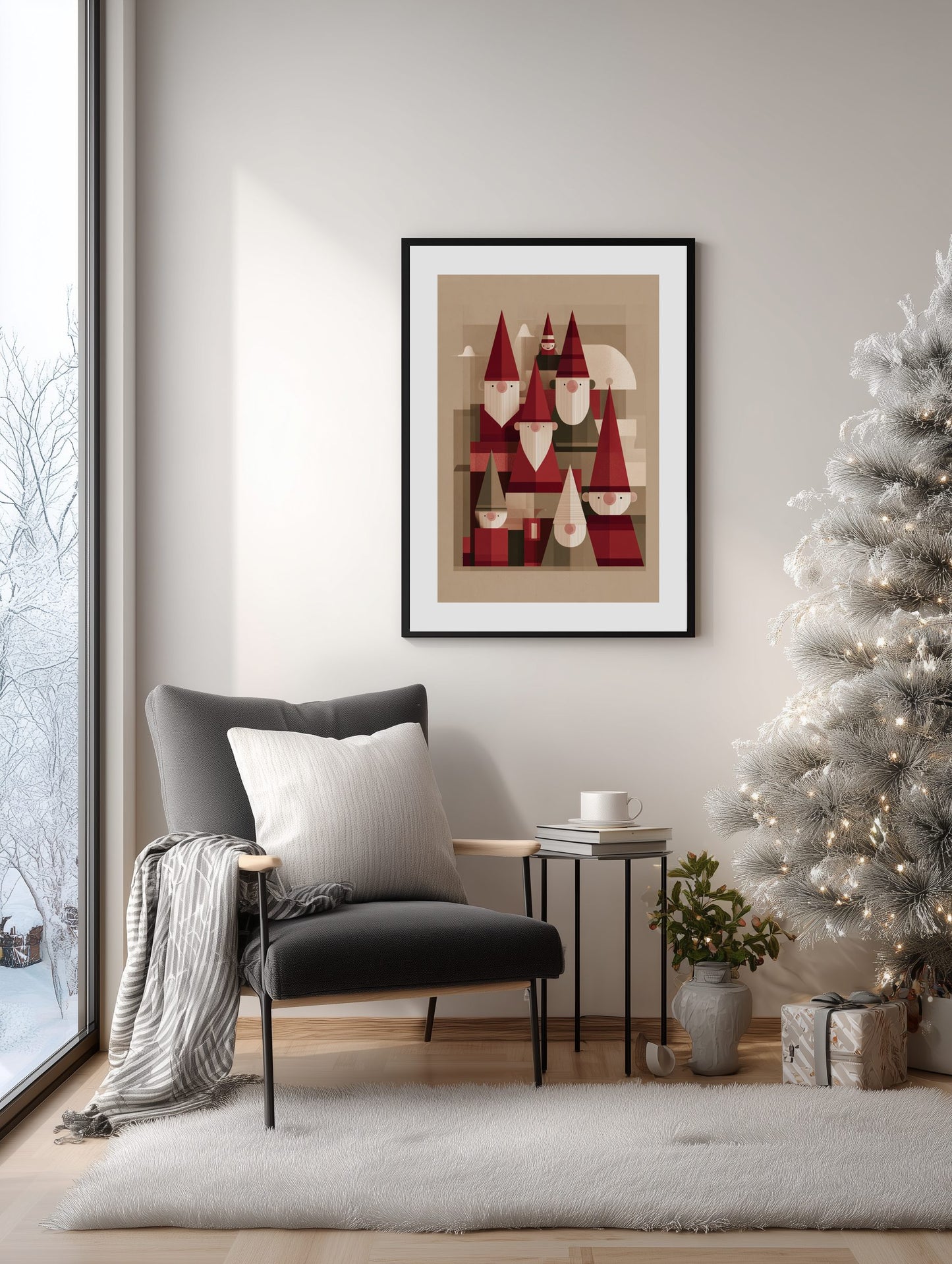 Scandinavian Santa Workshop Poster