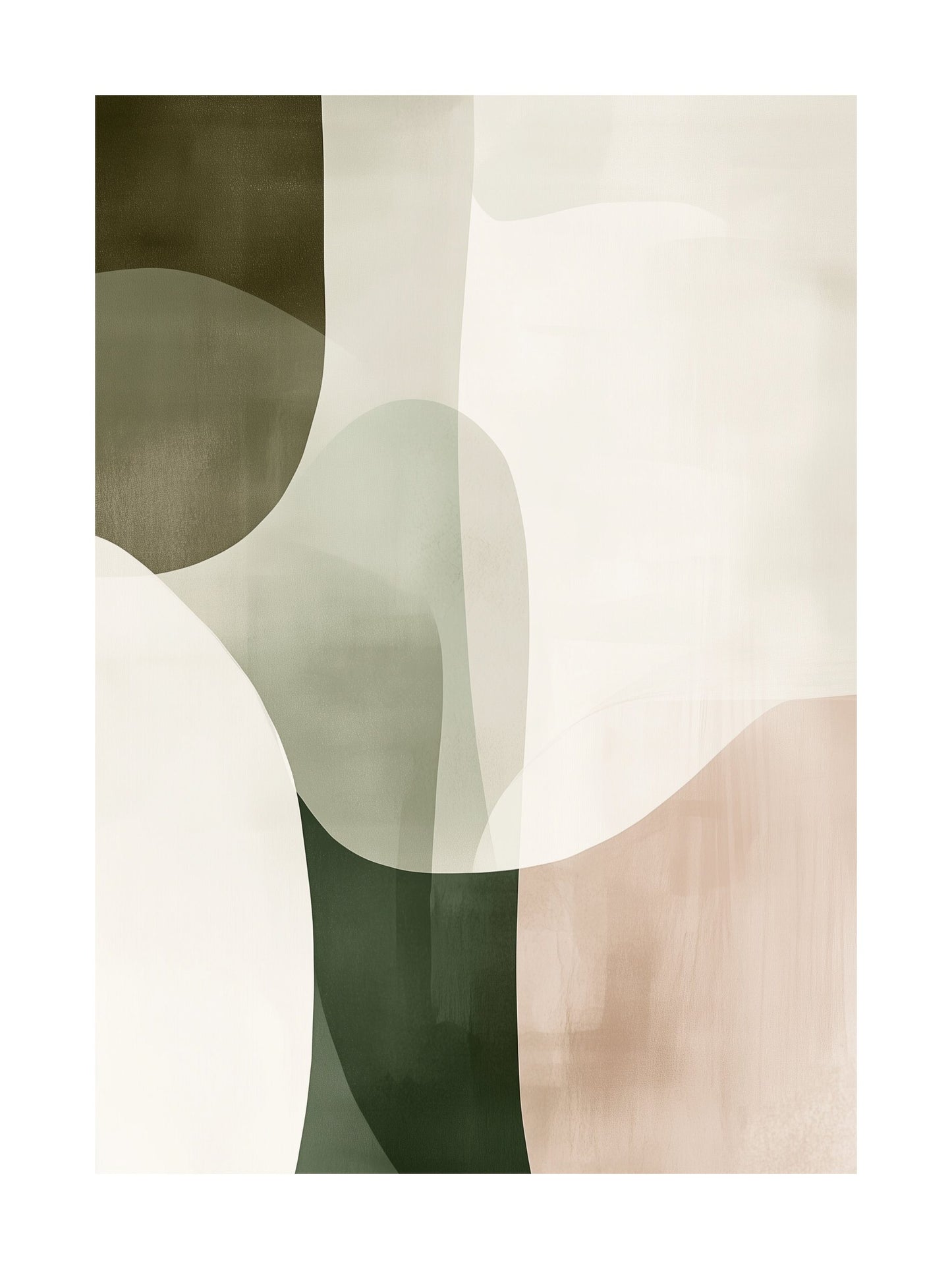 organic shapes decorative wall art - modern poster for home or office