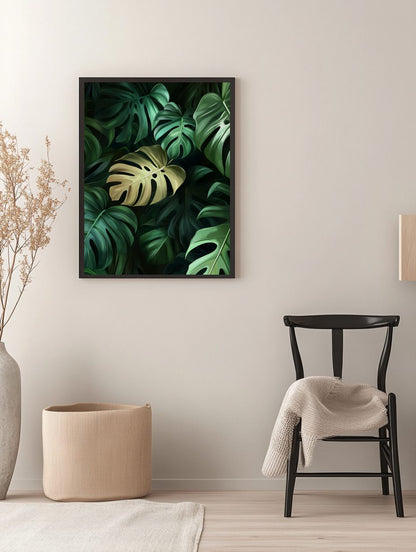 Monstera Foliage Poster