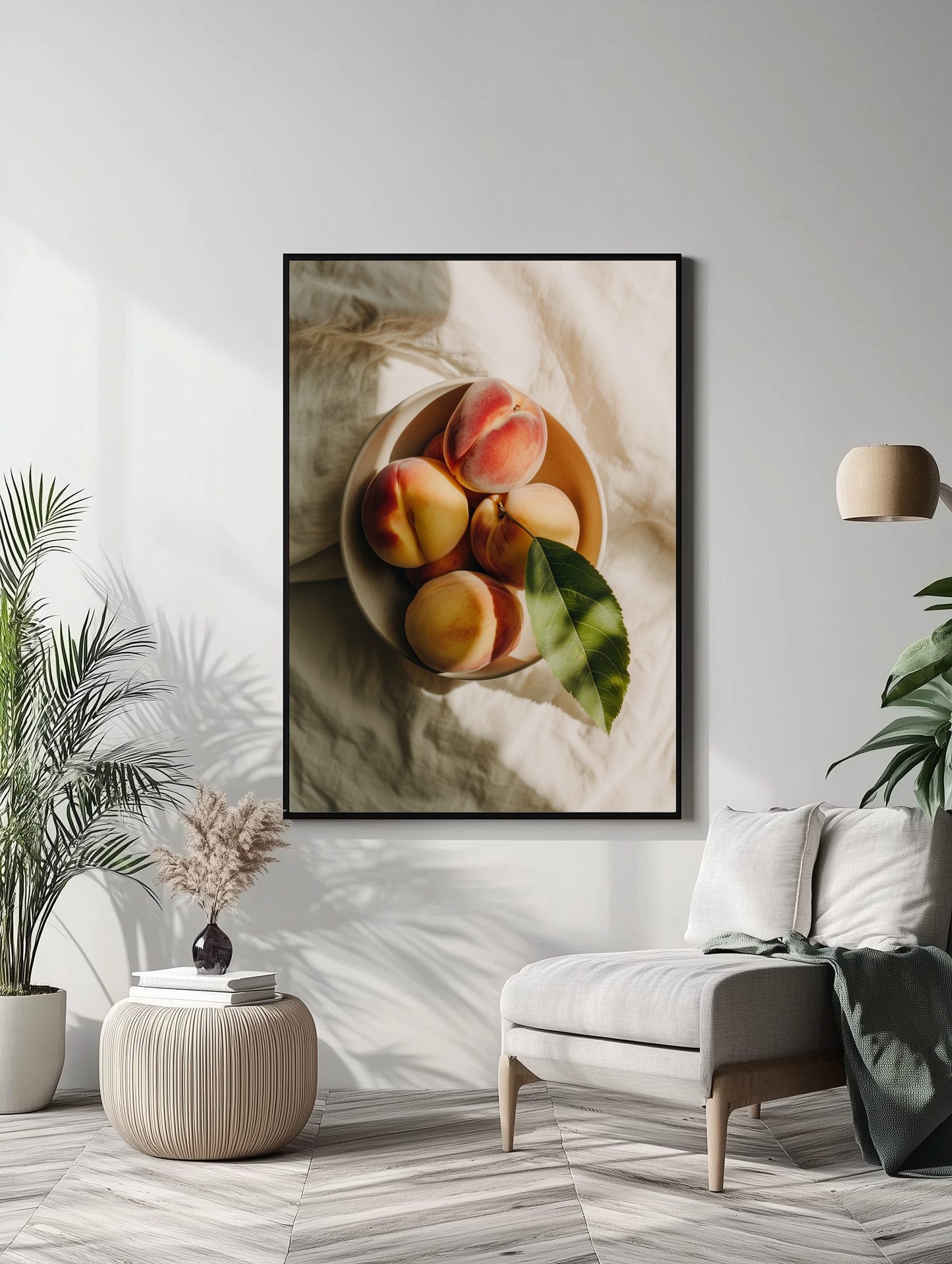 Peach Still Life Poster