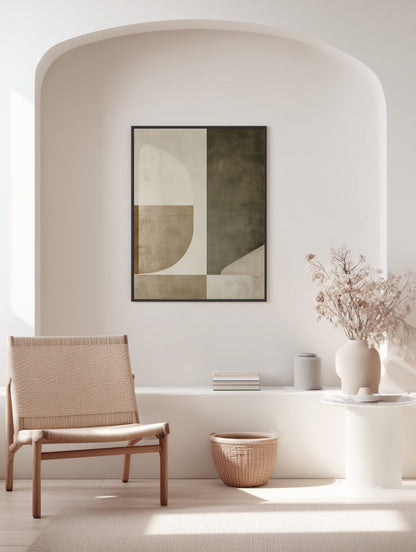 Geometric Contrast Poster