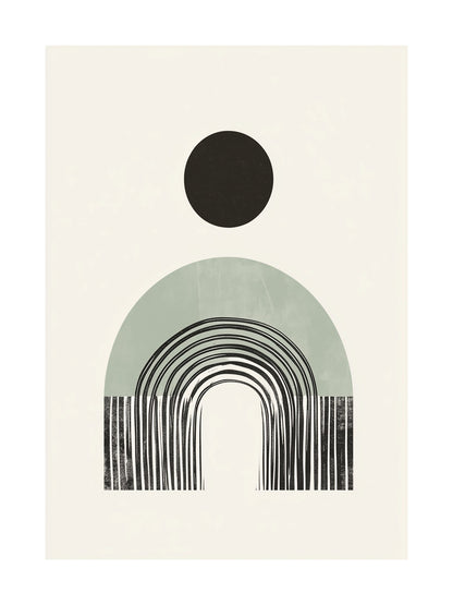 solid minimalist decorative wall art - modern poster for home or office