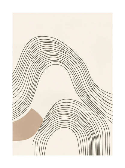 minimalist line art decorative wall art - modern poster for home or office