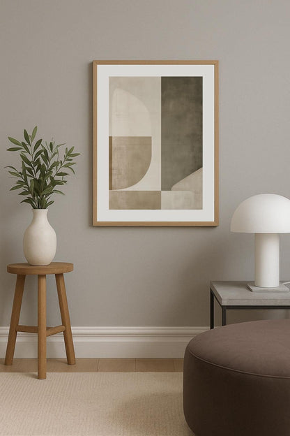 Geometric Contrast Poster