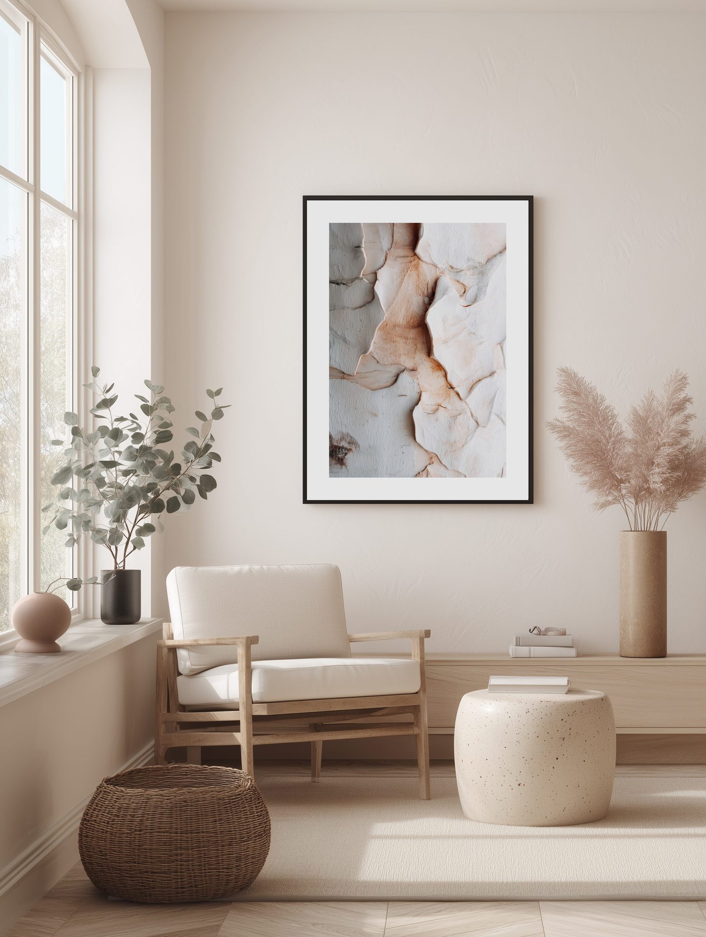 Warm Neutral Bark Poster