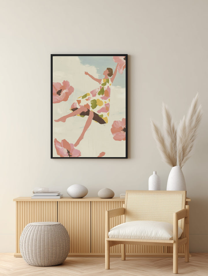 Floating in Bloom Poster