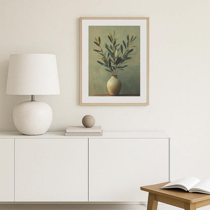 Vase of Olive Branches Poster