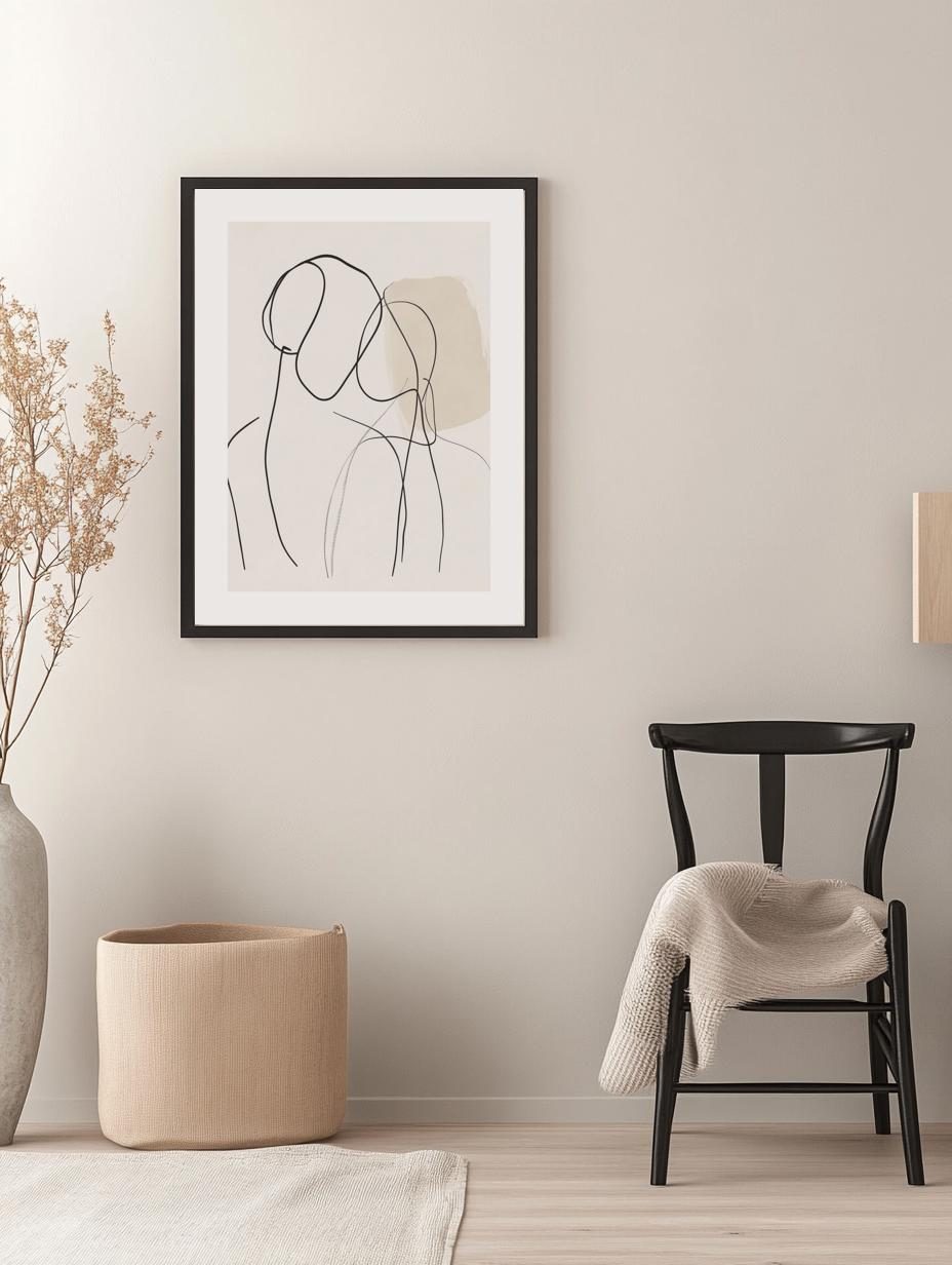 Abstract Couple Poster