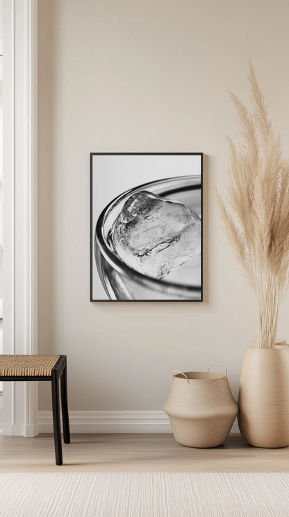 Frozen Elegance Ice Cube Poster