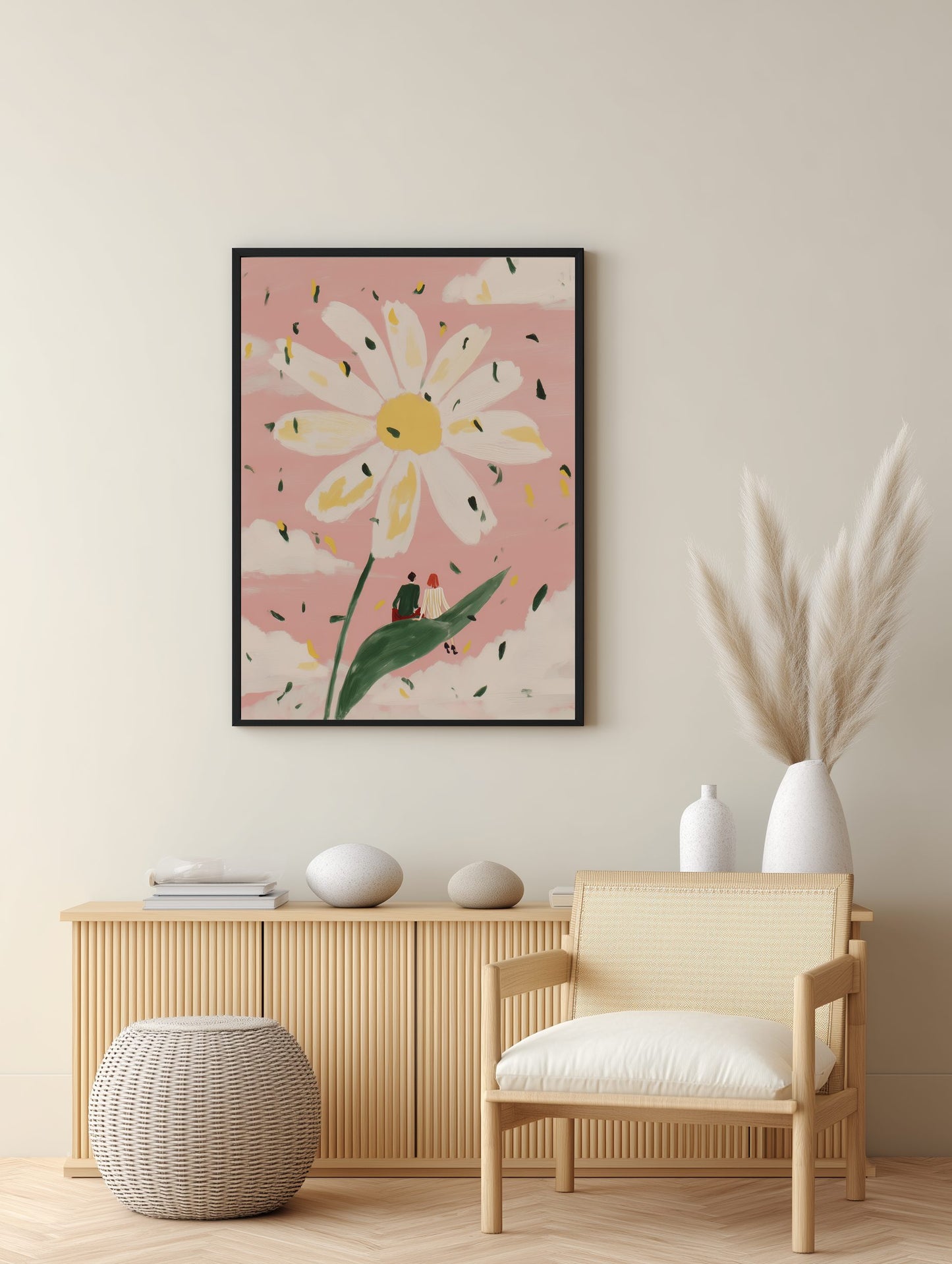 Giant Daisy Picnic Poster