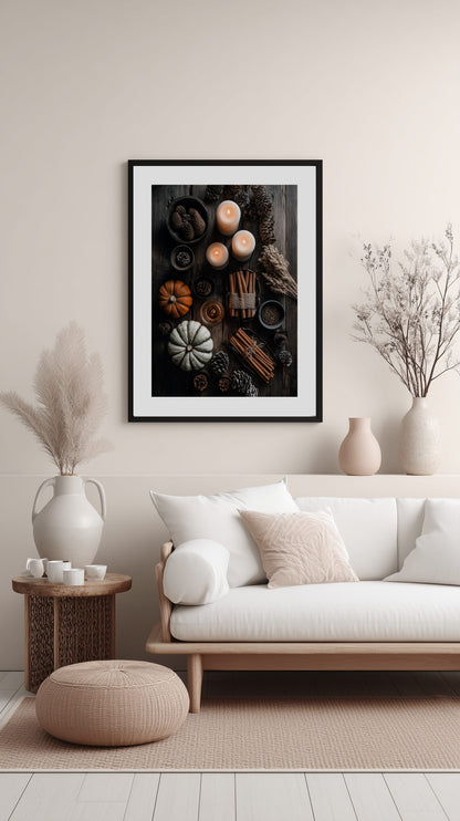 Rustic Autumn Table Poster