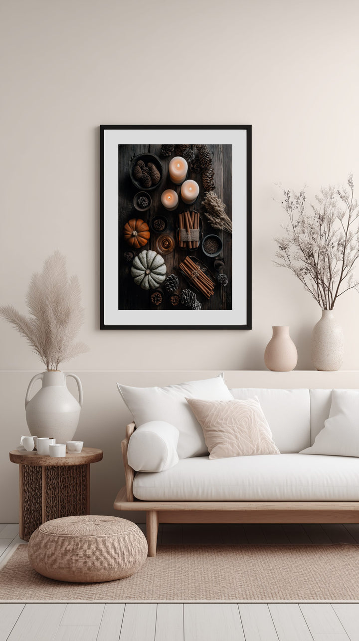 Rustic Autumn Table Poster