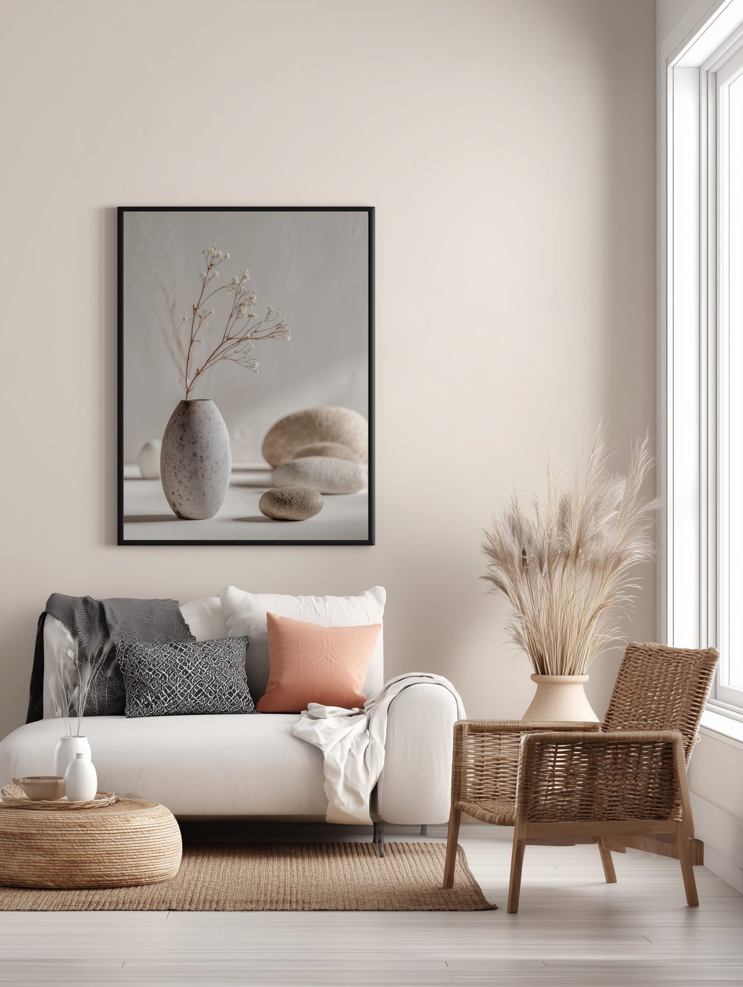 Soft Botanical Vase Poster