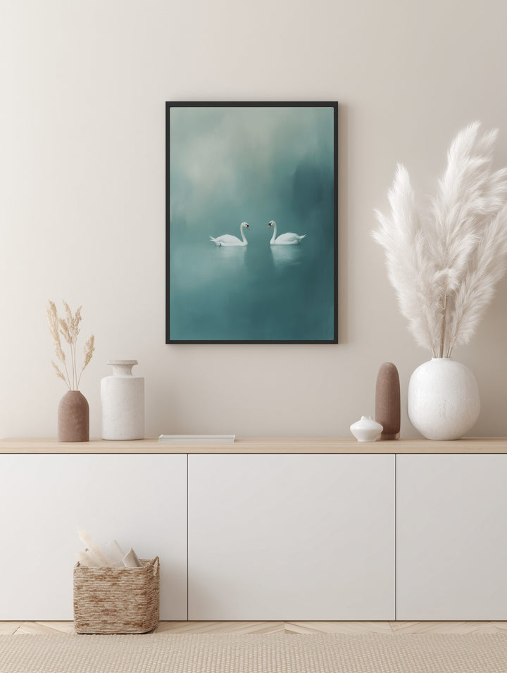 Swan Serenity Poster