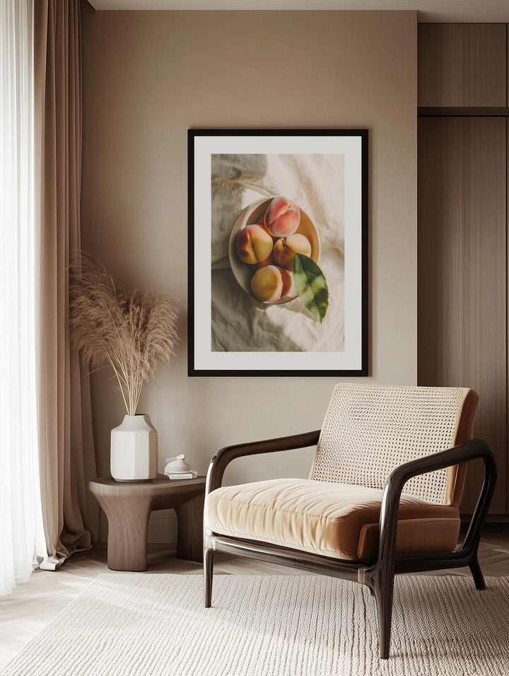 Peach Still Life Poster
