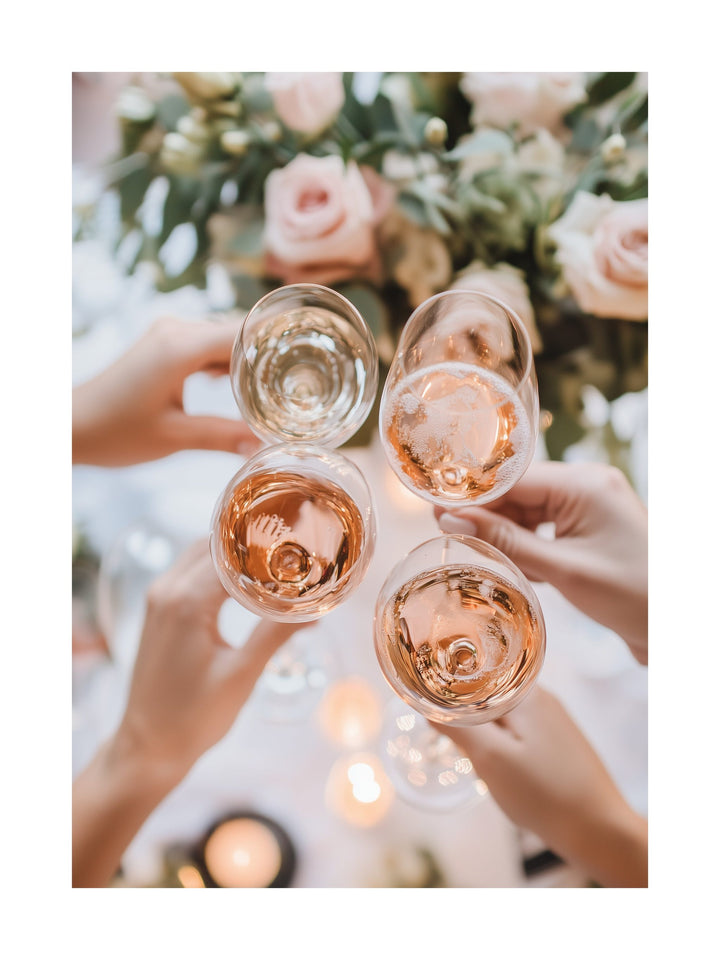 wedding toast photo decorative wall art - modern poster for home or office