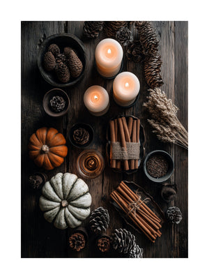 Rustic Autumn Table Poster