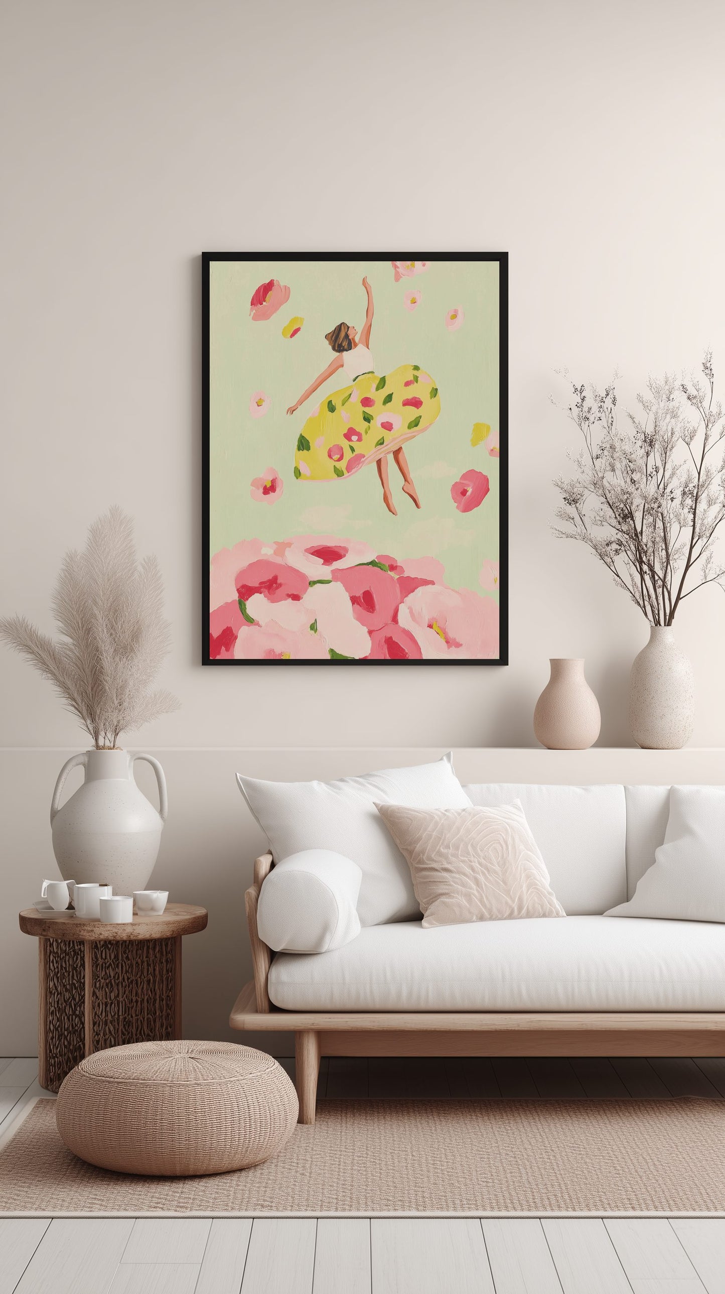 Floral Skirt in Bloom Poster
