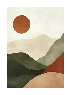 Serene Peaks Poster