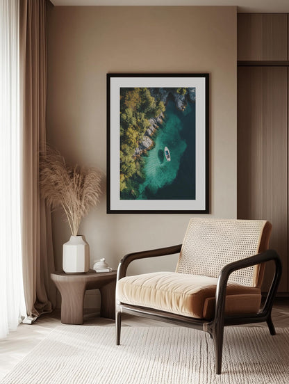 Emerald Fjord Escape Poster