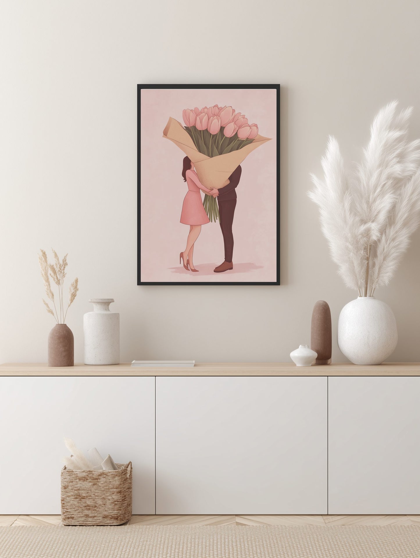 Romantic Embrace Poster