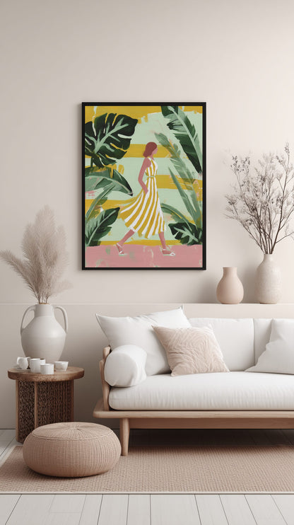 Tropical Stripes Poster