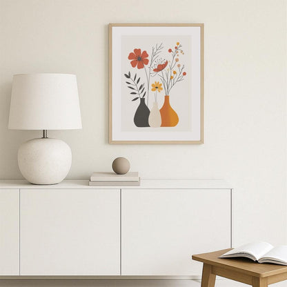 Minimal Floral Lines Poster