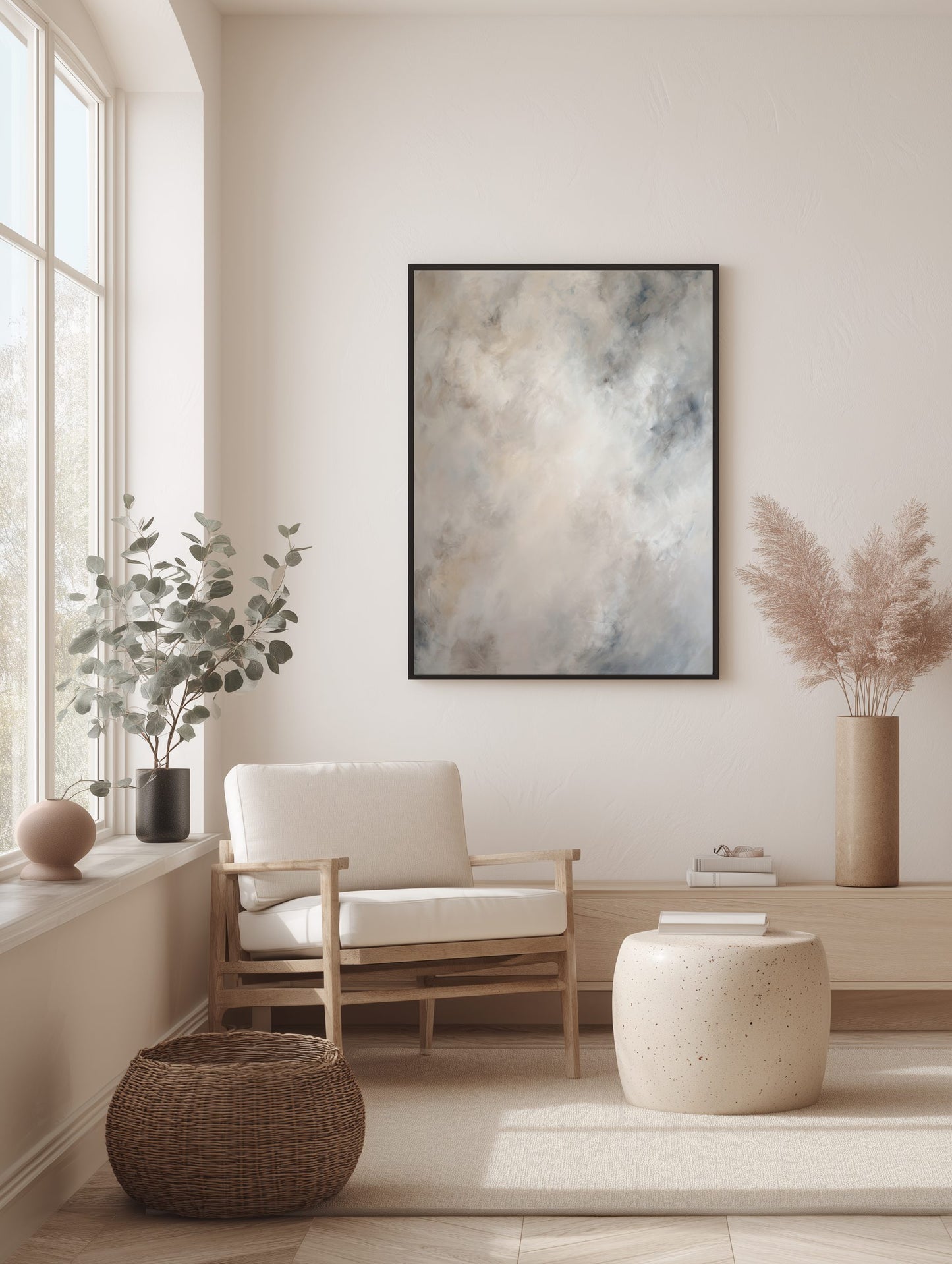 Soft Abstract Cloud Texture Poster