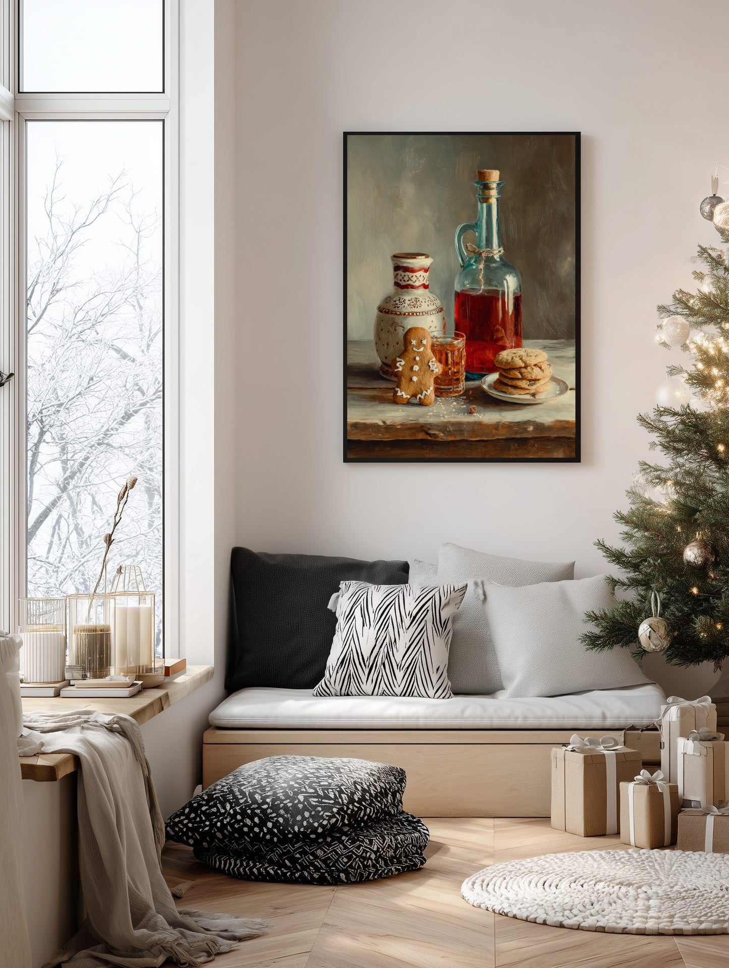 Gingerbread & Mulled Wine Still Life Poster