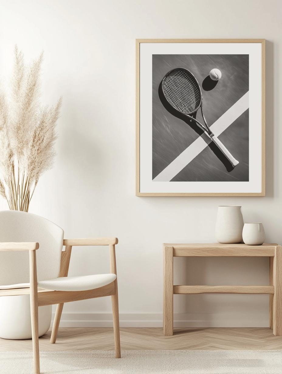 Tennis Still Life Poster